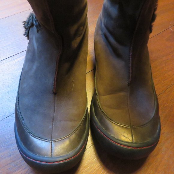 Clarks Privo Kaley brown midcalf low heel boots, size 8 nwot - Picture 5 of 8